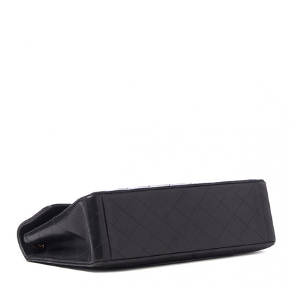 Chanel Lambskin Quilted XL Jumbo Single Flap Black 4 of 11