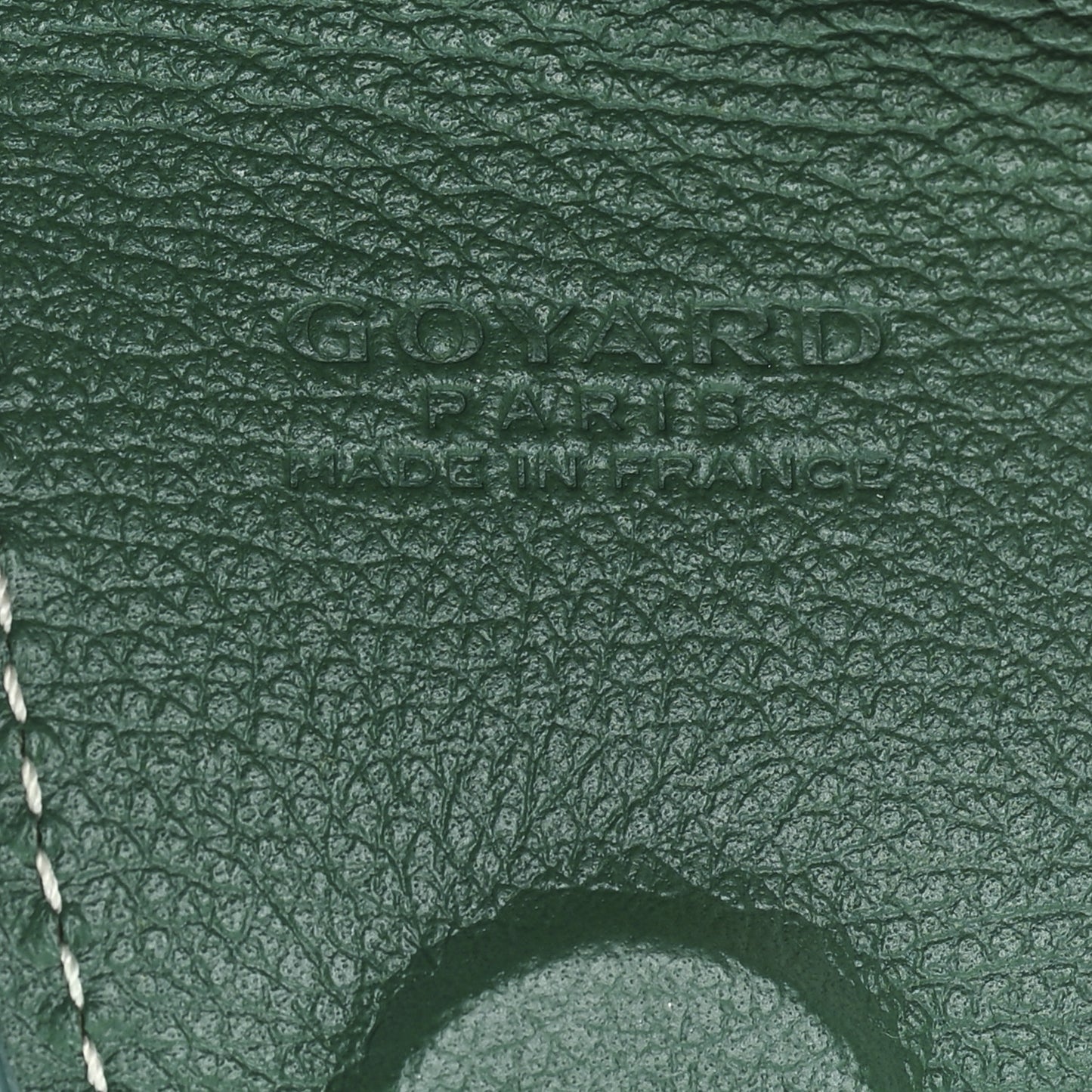 Calfskin Bag Clip Green