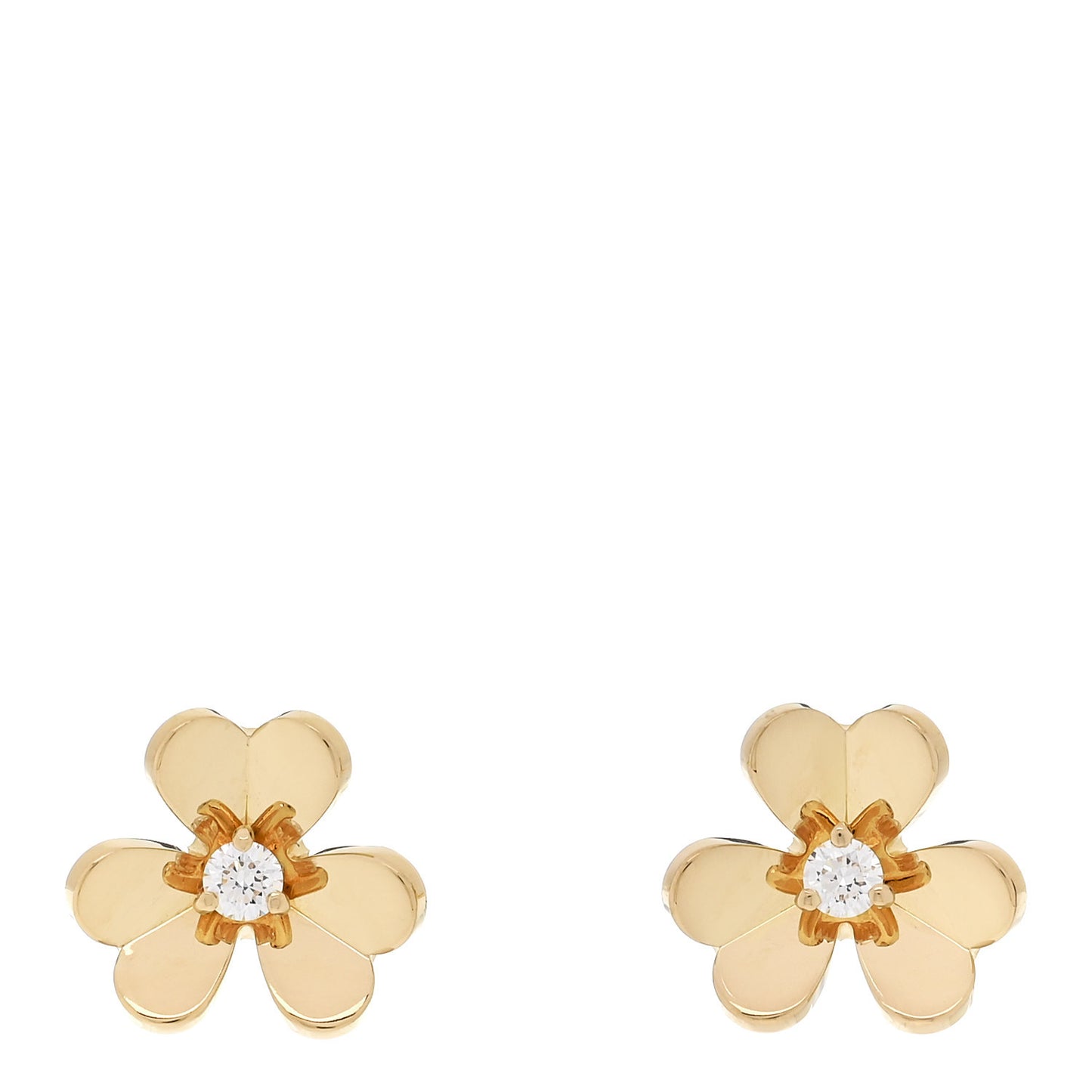 18K Yellow Gold Diamond Mini Frivole Earrings