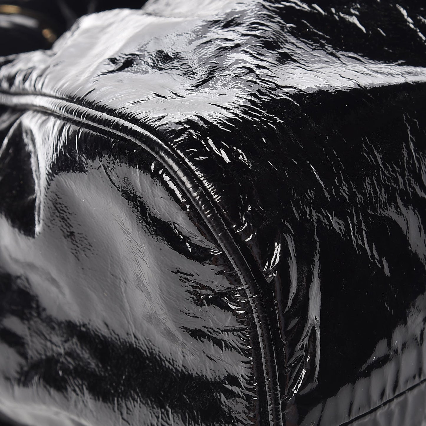 Crushed Patent Ramona Black
