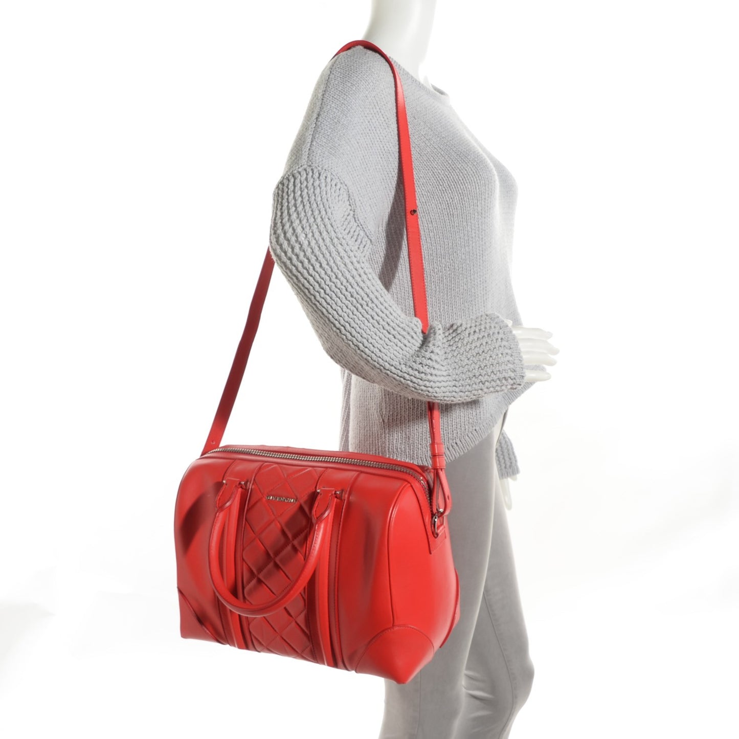 Lambskin Quilted Medium Lucrezia Red