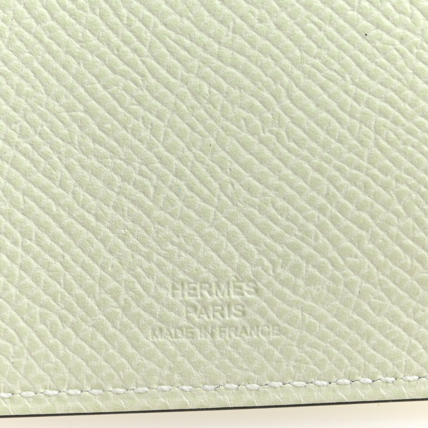 Hermes Epsom Tarmac PM Passport Holder Vert Fizz 6 of 10