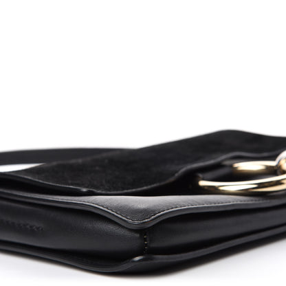 Chloe Suede Calfskin Small Faye Shoulder Bag Black 6 of 9