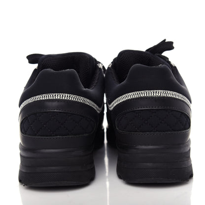 Chanel Lycra Fabric CC Sneakers 37 Black 7 of 10