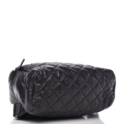 Chanel Nylon Quilted Coco Cocoon Backpack Black 4 of 10