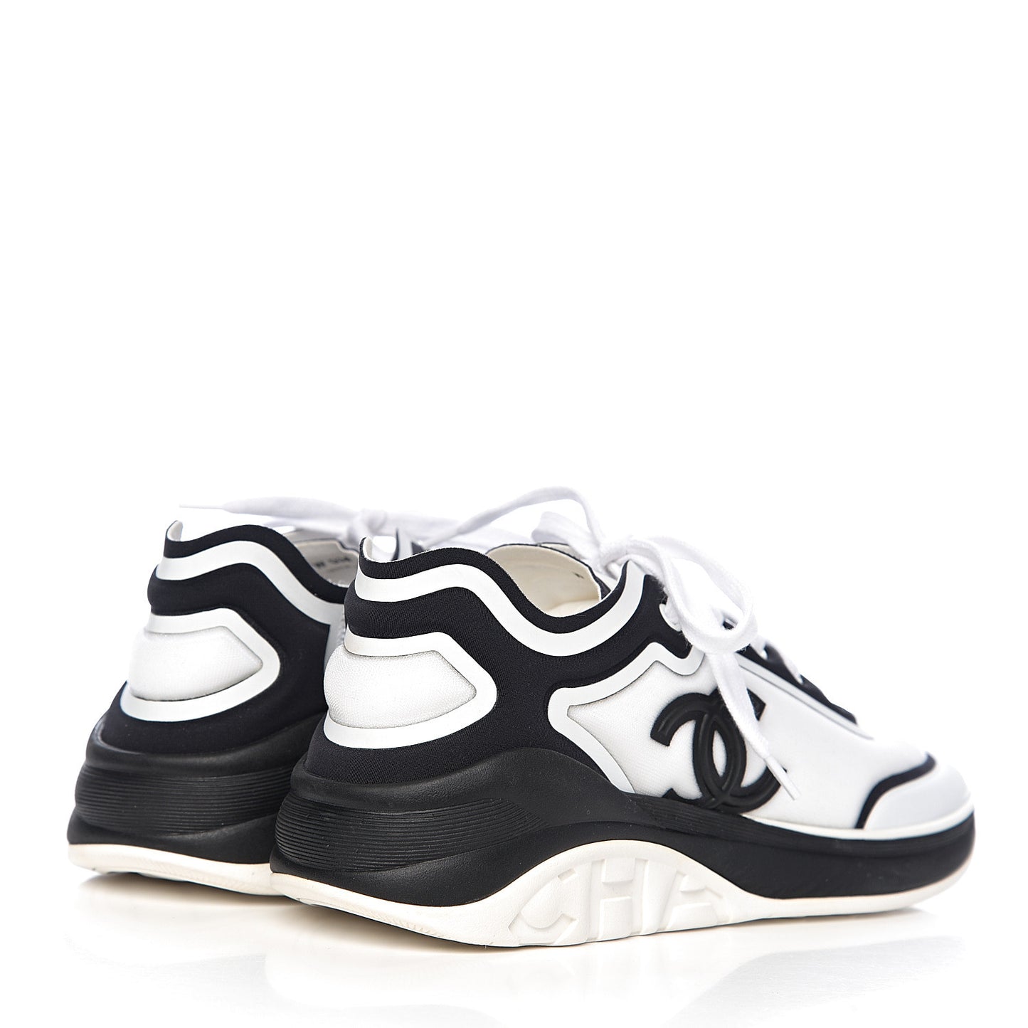 Lycra Womens CC Sneakers 38 White Black