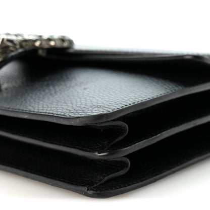 Gucci Pebbled Calfskin Small Dionysus Shoulder Bag Black 10 of 12