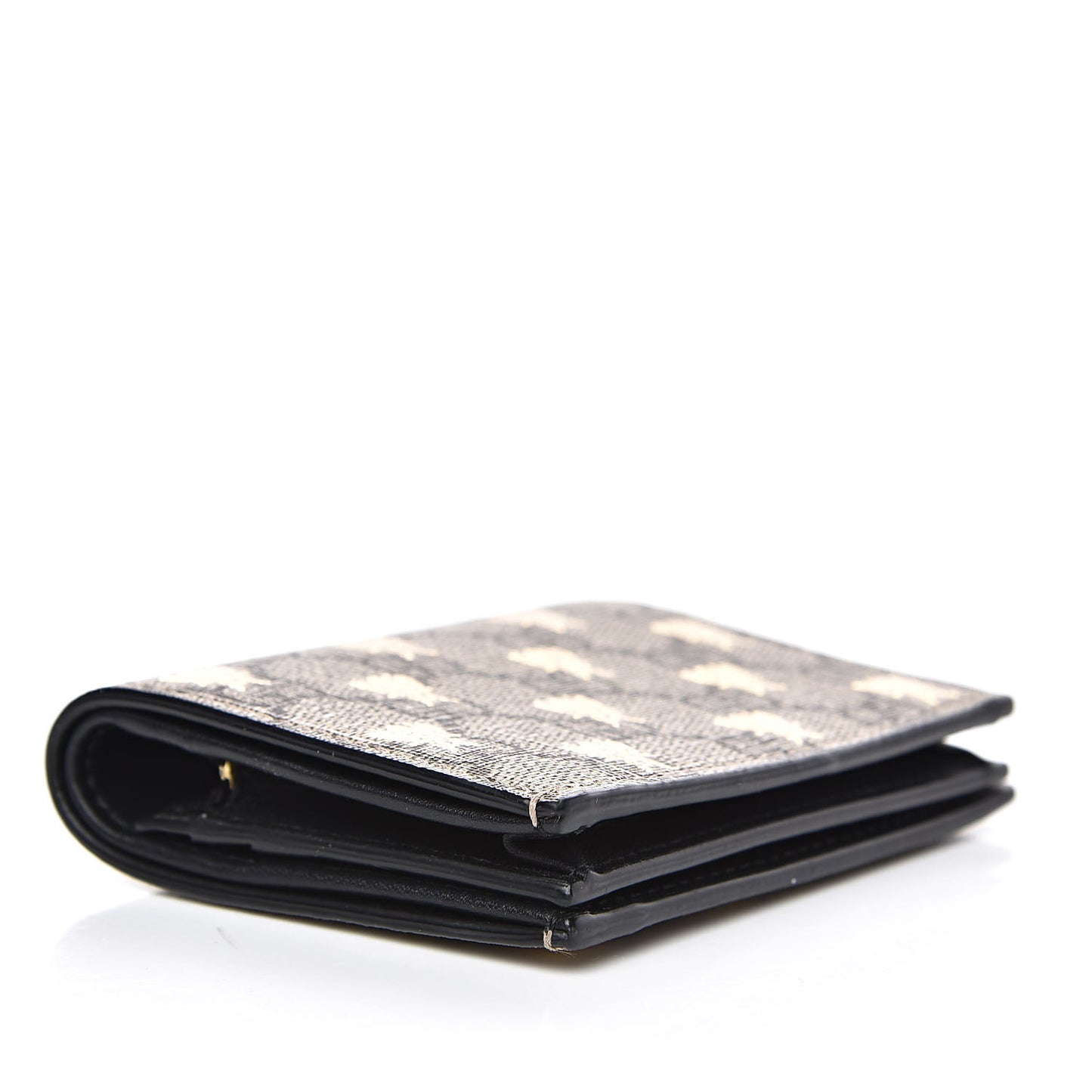GG Supreme Monogram Bee Print Card Case
