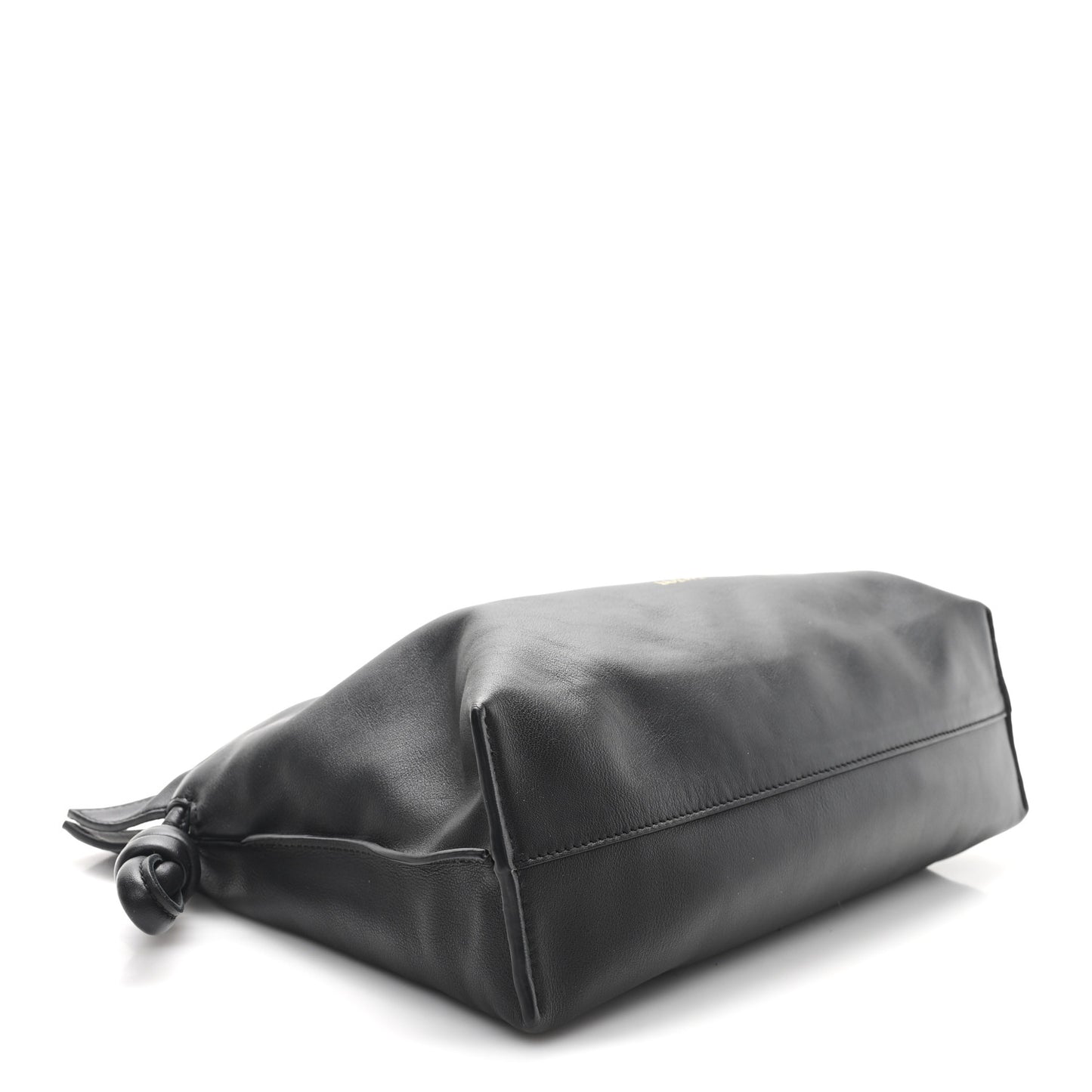 Nappa Flamenco Knot Clutch Black