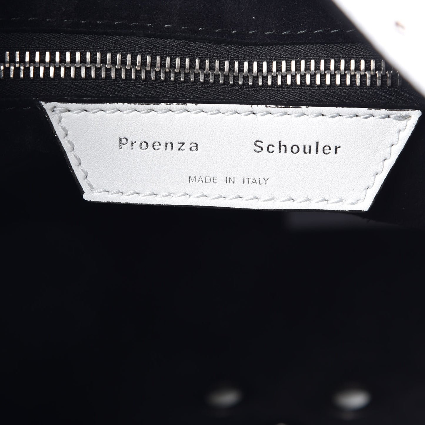 Soft Calf Medium Grommet Studded Tote White