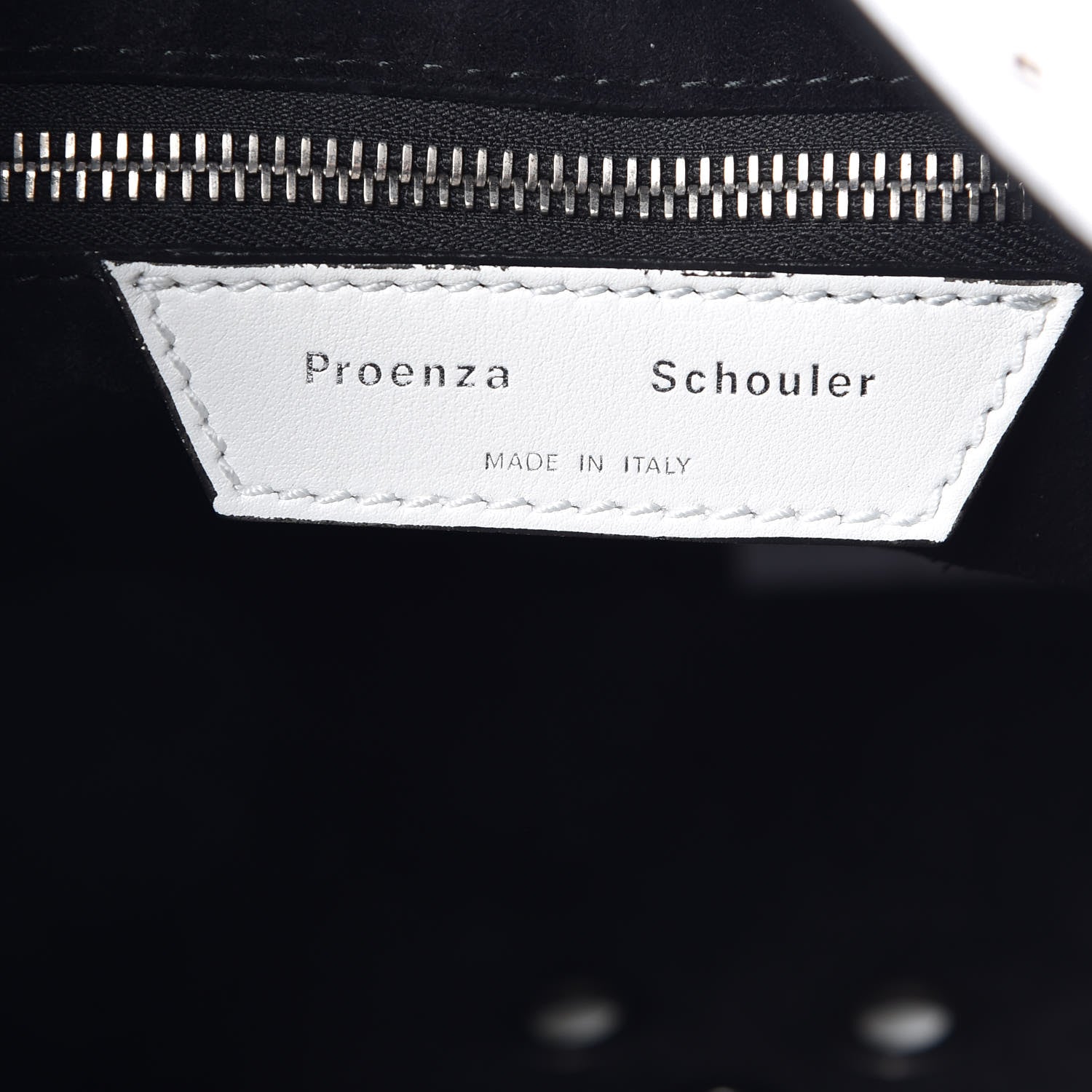 Proenza Schouler Soft Calf Medium Grommet Studded Tote White 6 of 11
