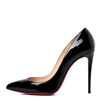 Christian Louboutin Patent Pigalle Follies 100 Pumps 39.5 Black 1 of 9