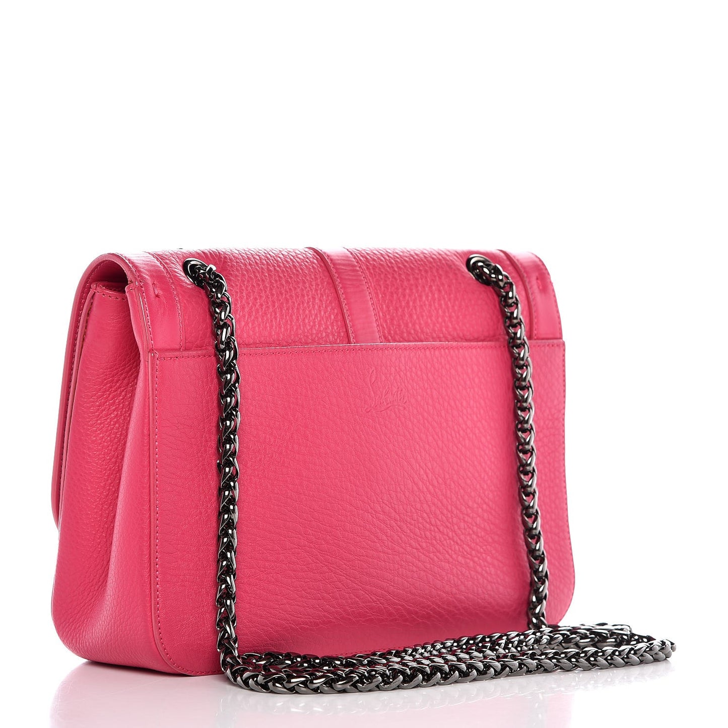 Grained Calfskin Sweet Charity Shoulder Bag Pink