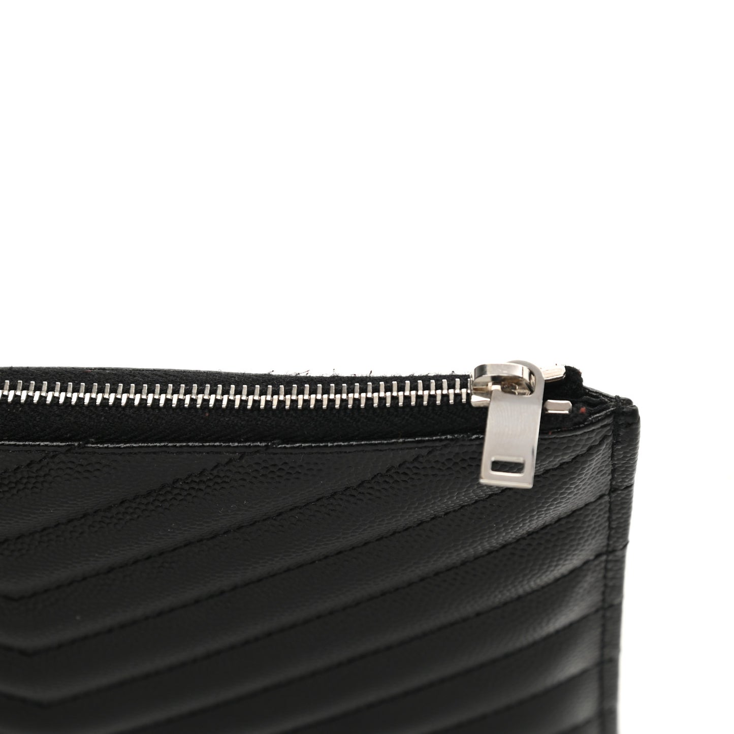 Grain De Poudre Chevron Monogram Bill Pouch Black