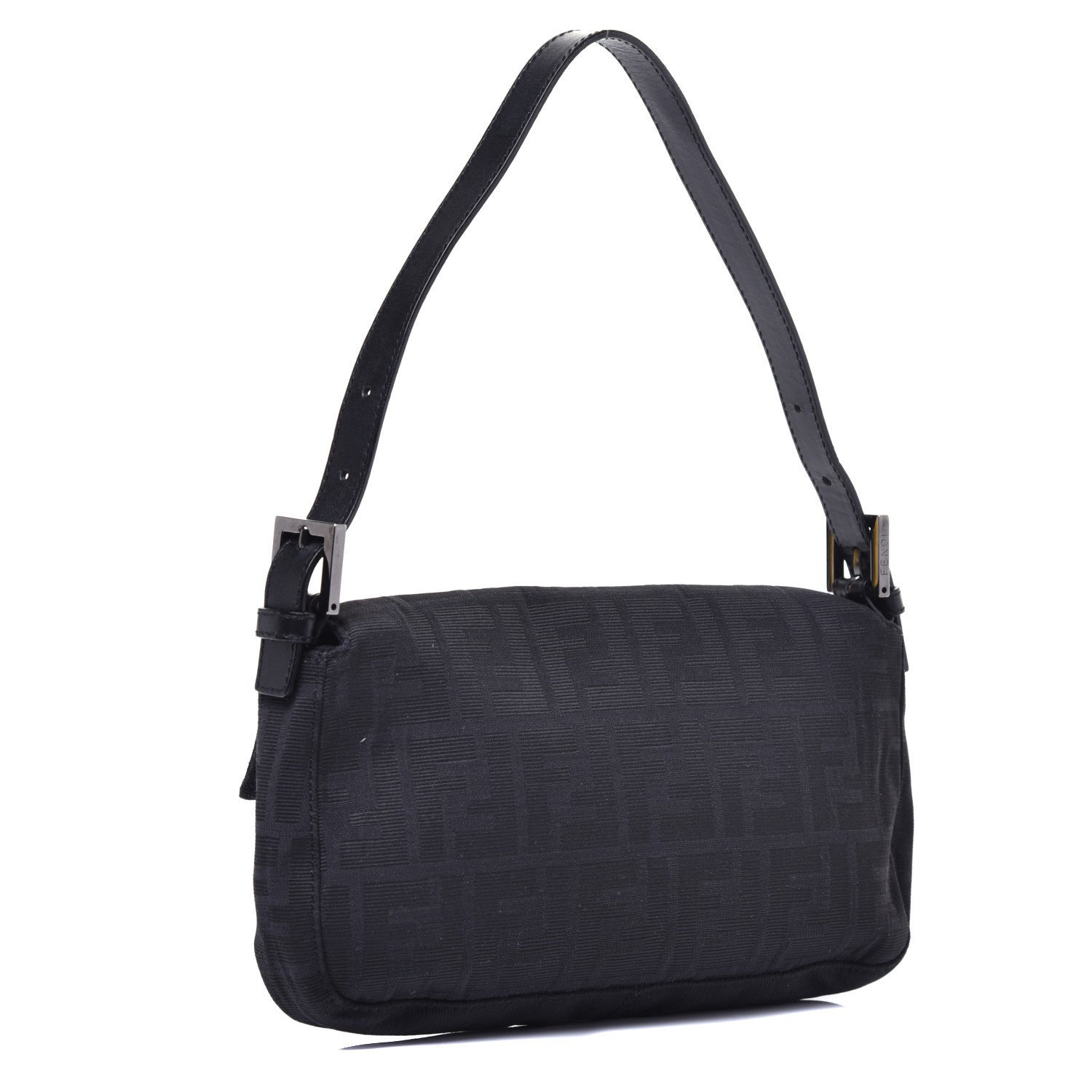 Fendi Nylon Zucca Baguette Black 3 of 8
