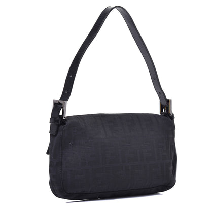 Fendi Nylon Zucca Baguette Black 3 of 8