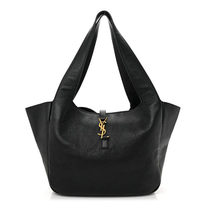 Saint Laurent Grained Deerskin Bea Tote Black 1 of 10