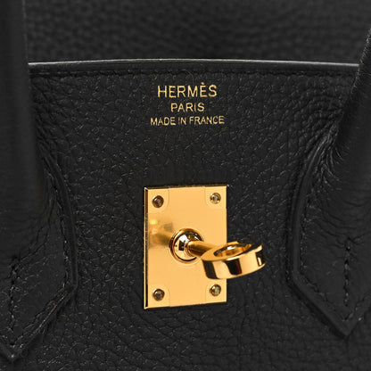 Hermes Togo Birkin 25 Black 6 of 11