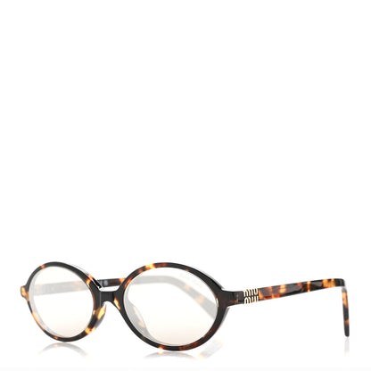 Miu Miu Acetate Oval Regard Sunglasses SMU04Z Tortoise 1 of 8
