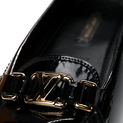 Louis Vuitton Patent Calfskin Oxford Loafers 38 Black 13 of 15