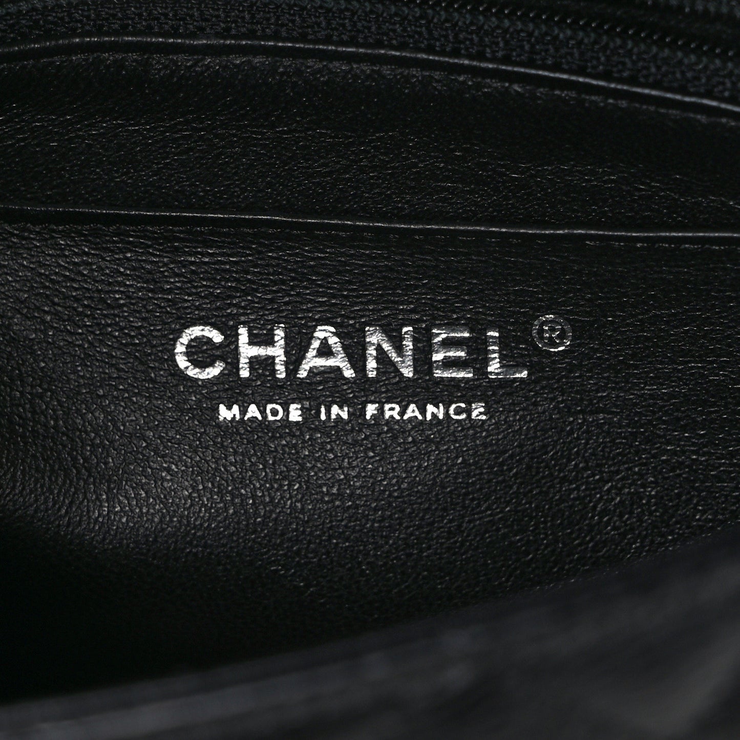 Crumpled Calfskin Quilted Mini Rectangular Flap So Black