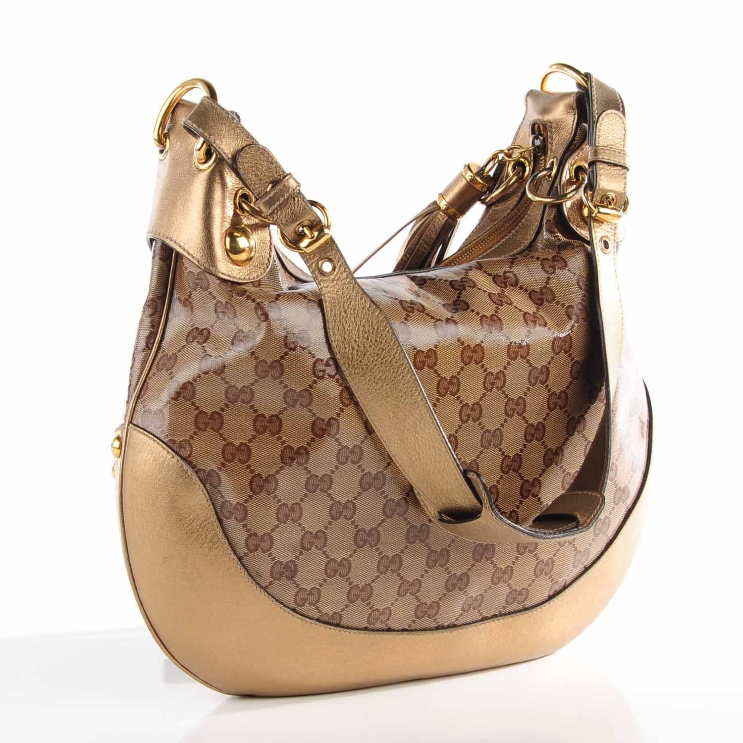 Gucci Crystal Monogram Babouska Hobo 3 of 7
