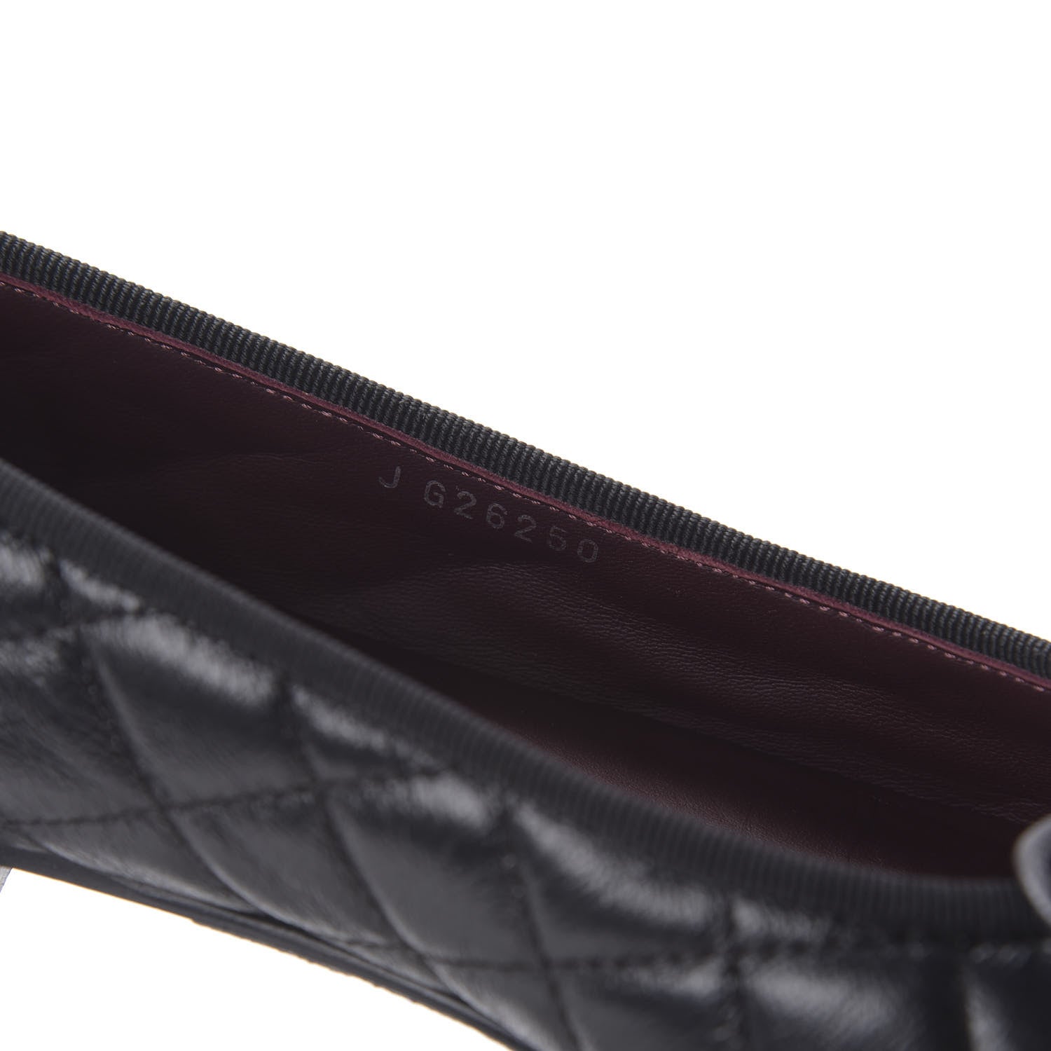 Chanel Aged Calfskin Quilted Cap Toe Ballerina Flats 35 Black 8 of 8