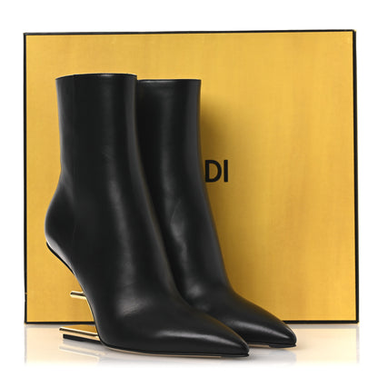 Fendi Nappa Fendi First 95mm Ankle Boots 40 Black 10 of 10