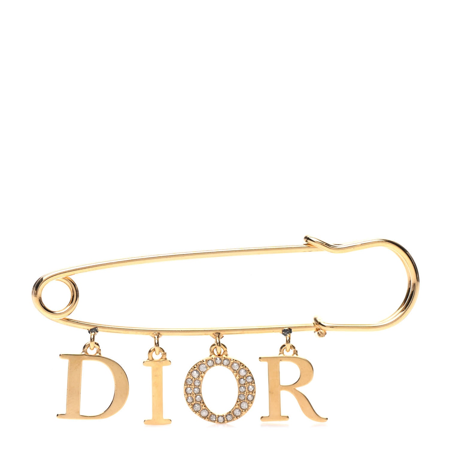 Christian Dior Crystal Dio(r)evolution Brooch Gold 1 of 3