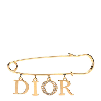 Christian Dior Crystal Dio(r)evolution Brooch Gold 1 of 3