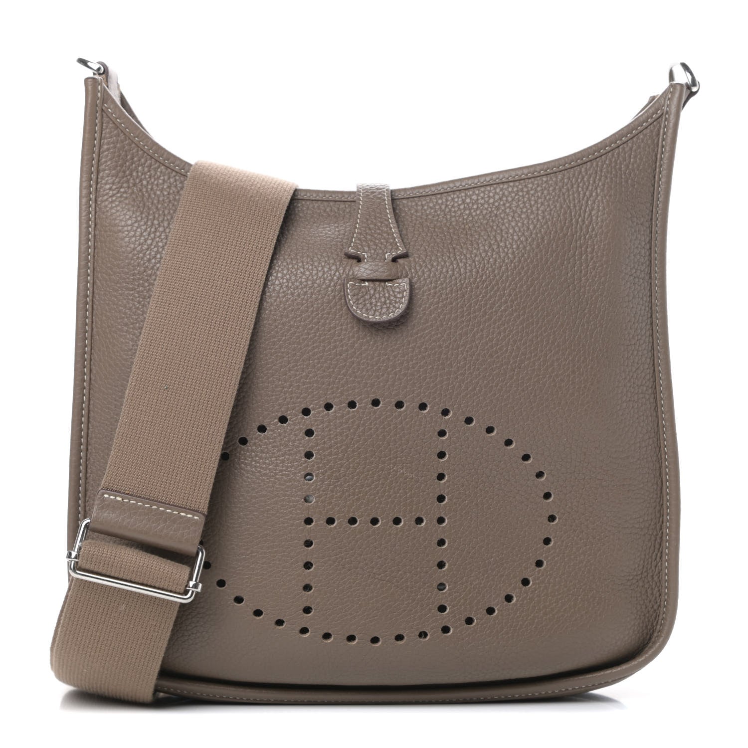 Hermes Taurillon Clemence Evelyne III PM Etoupe 1 of 15