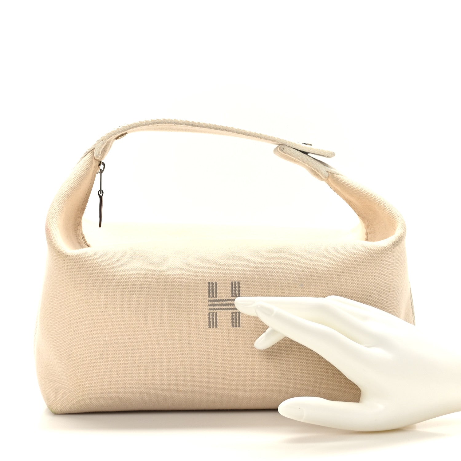 Hermes Canvas Small Bride-A-Brac Pouch Natural 2 of 10