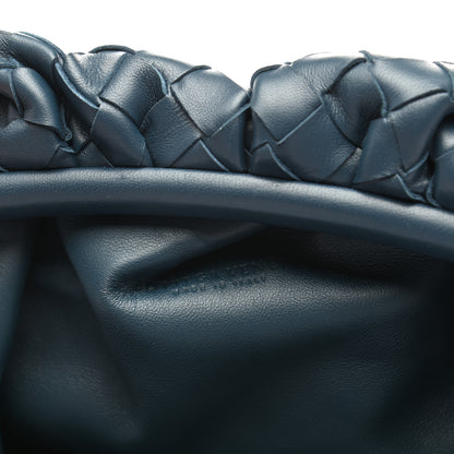 Bottega Veneta Nappa Maxi Intrecciato The Pouch Oversized Clutch Deep Blue 6 of 10