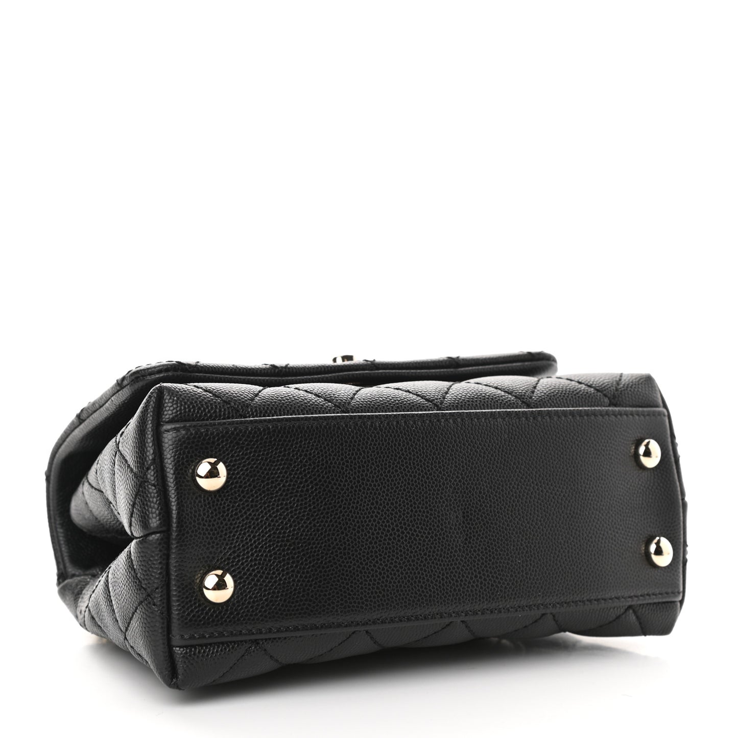 Caviar Quilted Extra Mini Coco Handle Flap Black