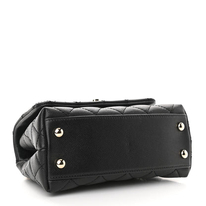 Chanel Caviar Quilted Extra Mini Coco Handle Flap Black 4 of 12