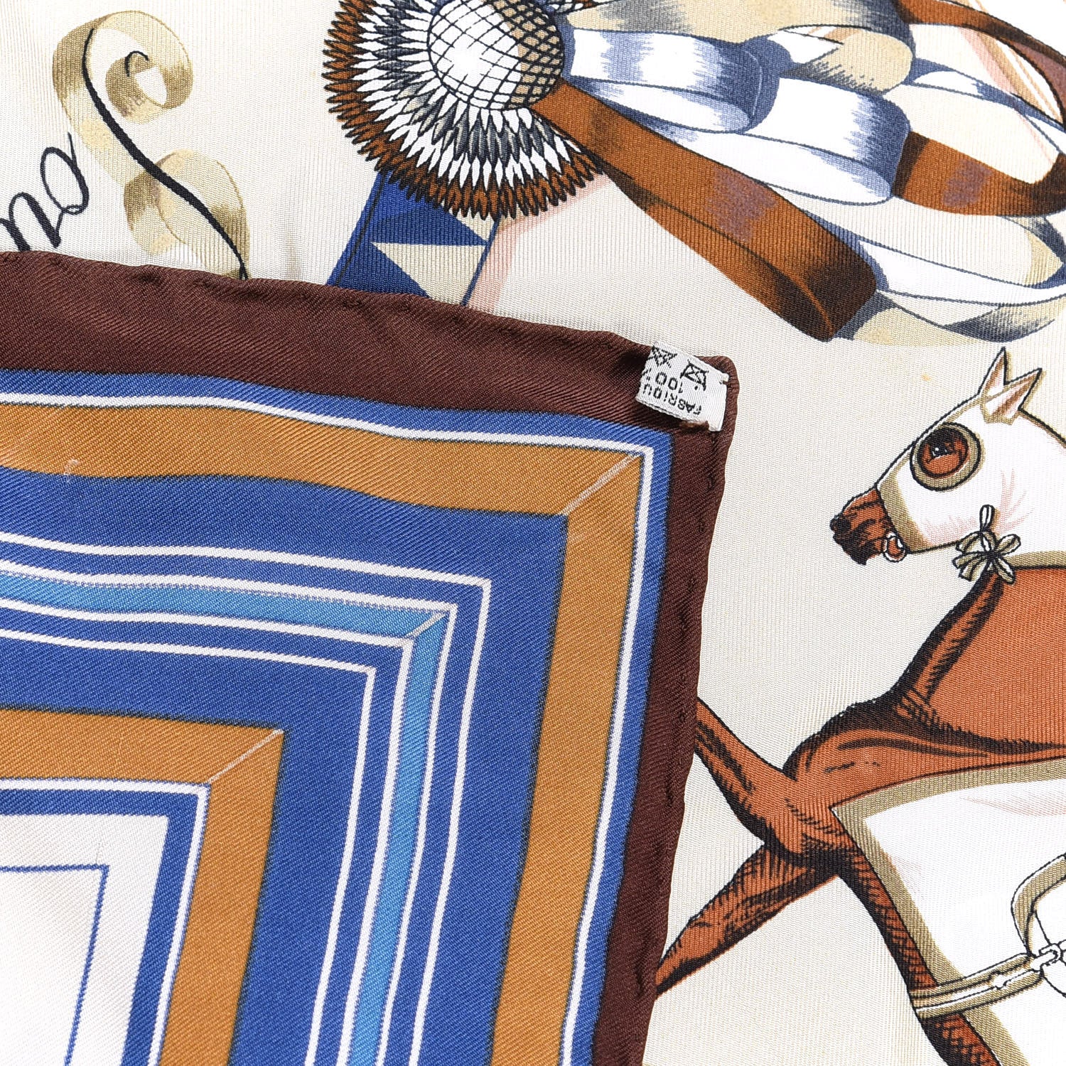 Hermes Silk Couvertures Et Tenues de Jour Scarf 90 3 of 3