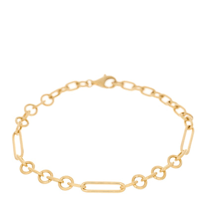 Foundrae 18K Yellow Gold Small Mixed Clip Bracelet 1 of 5