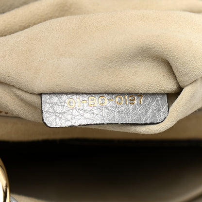 Christian Dior Metallic Grained Calfskin Cannage Medium Supple Lady Dior Silver 7 of 16