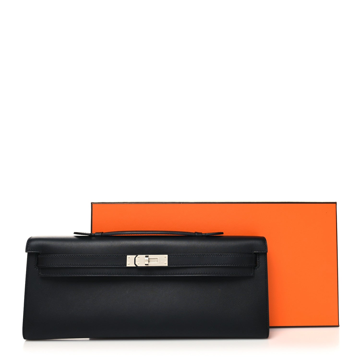 Hermes Swift Kelly Cut Clutch Pochette Black 10 of 10