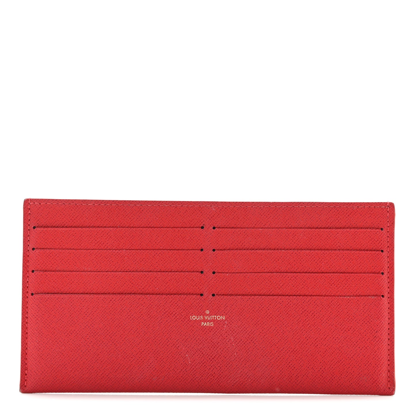 Calfskin Felicie Card Holder Insert Scarlet
