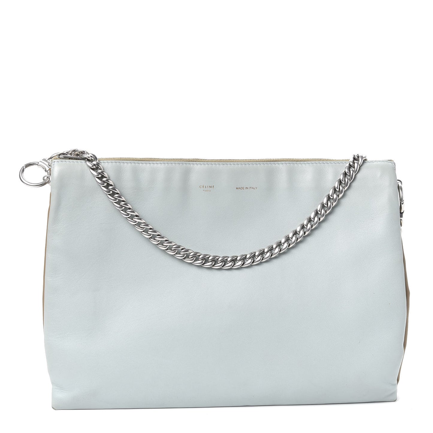 Lambskin Soft Trio Zipped Bag Glacier