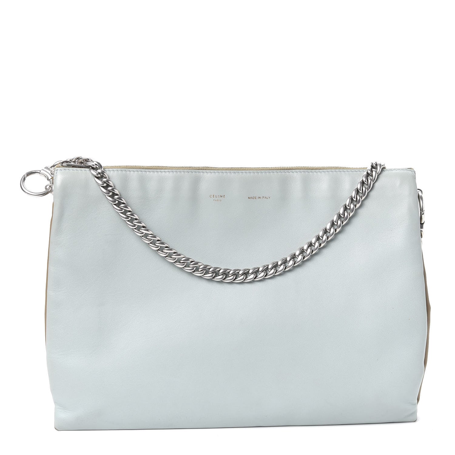 Celine Lambskin Soft Trio Zipped Bag Glacier 1 of 9
