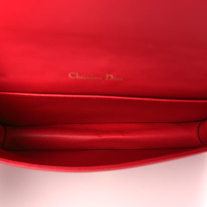 Christian Dior Lambskin Cannage Lady Dior Pouch Red 6 of 10