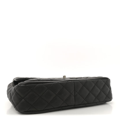 Chanel Caviar Quilted Large Now and Forever Flap Black 4 of 12