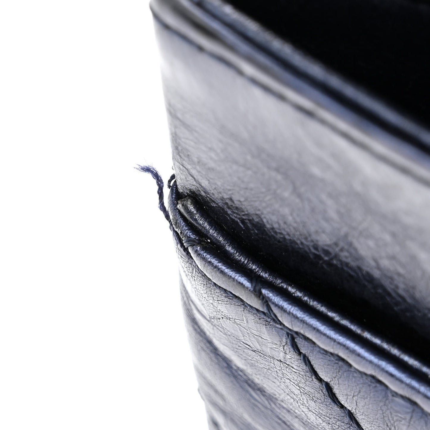 Aged Calfskin Quilted 2.55 Reissue 227 Flap Navy Blue