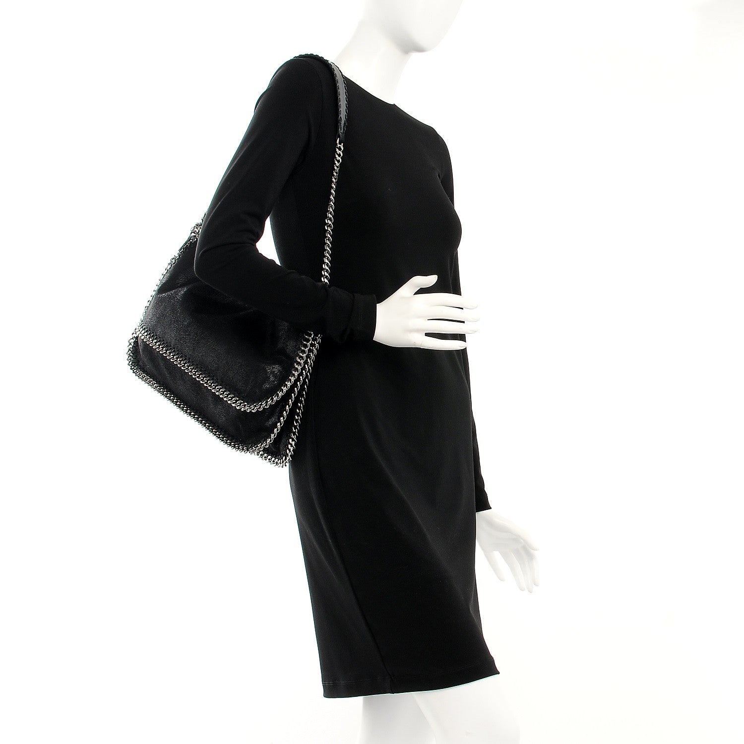 Stella McCartney Shaggy Deer Falabella Messenger Black 2 of 8