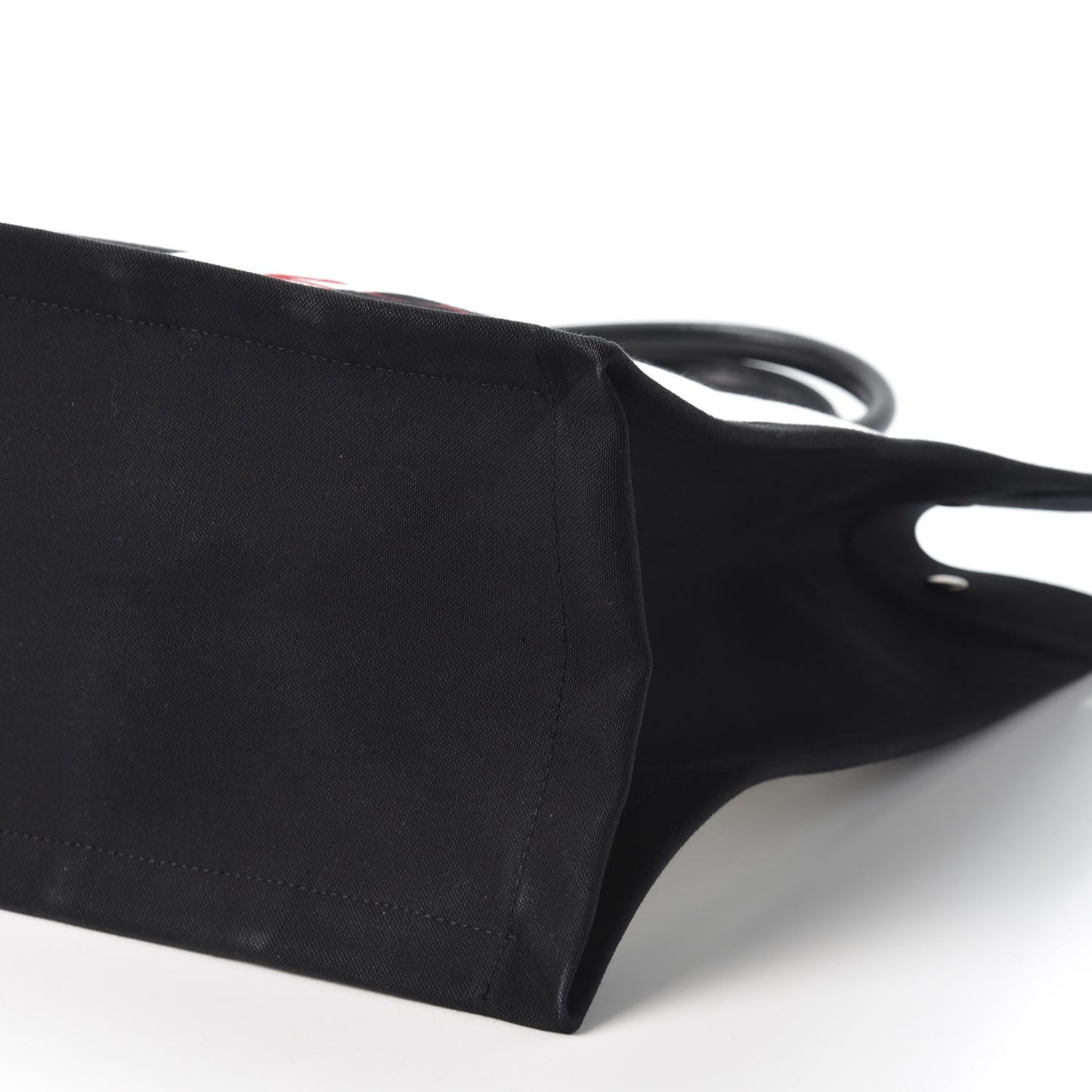 Canvas Noe Striped Tote Black White