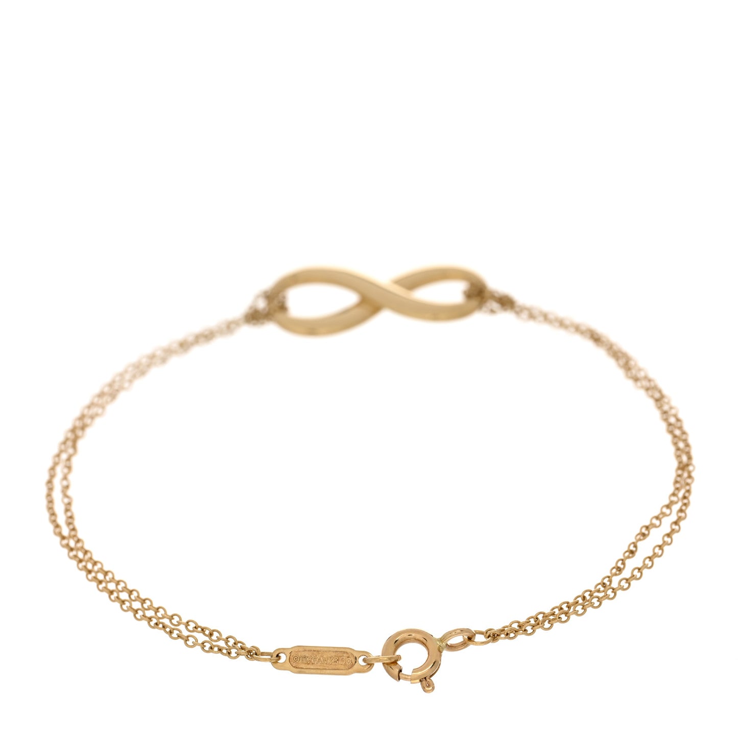 18K Yellow Gold Infinity Bracelet