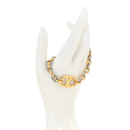 Louis Vuitton Everyday Chain LV Bracelet M Gold Silver 2 of 5