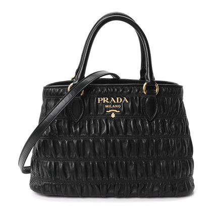 Prada Nappa Gaufre Small Tote Black 1 of 10